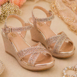 Party Shine Wedge Sandals